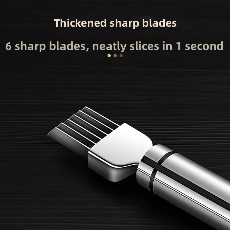 Многофункционален нож за рязане на лук от неръждаема стомана, остъргване на лук, ренде за лук, рязане на кълнове от чесън, кухненски джаджи