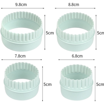 PP plastikinė aštuonių dalių sausainių forma kiaušinio pyrago odos putėsių žiedas ananasų pyrago skintų gėlių kepimo sausainių forma kepimui