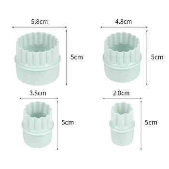 PP plastikinė aštuonių dalių sausainių forma kiaušinio pyrago odos putėsių žiedas ananasų pyrago skintų gėlių kepimo sausainių forma kepimui
