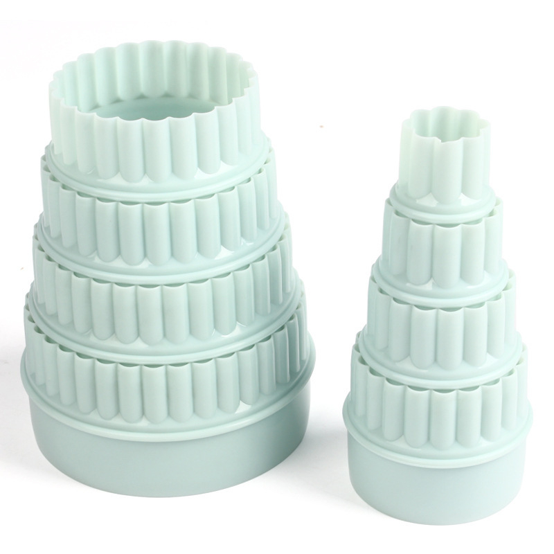 PP plastikinė aštuonių dalių sausainių forma kiaušinio pyrago odos putėsių žiedas ananasų pyrago skintų gėlių kepimo sausainių forma kepimui