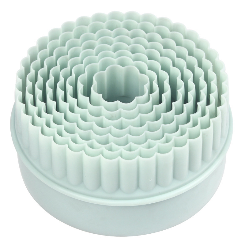 PP plastikinė aštuonių dalių sausainių forma kiaušinio pyrago odos putėsių žiedas ananasų pyrago skintų gėlių kepimo sausainių forma kepimui