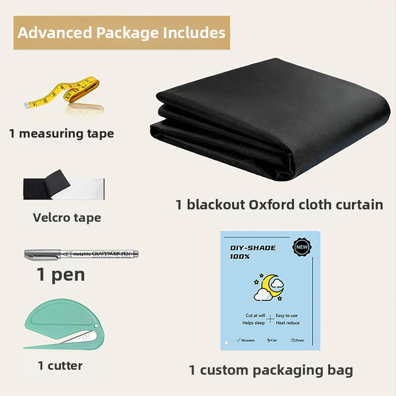 Tarpvalstybinė užsienio prekyba „Amazon“ – „pasidaryk pats“ – visiškai užtemdančios Oksfordo audinio užuolaidos su lipnia juosta nuo saulės, montuojamos lipnia juosta.