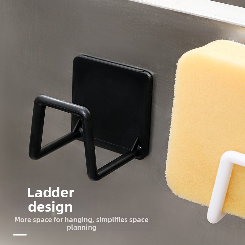 Стойка за мивка без пробиване, кухненска мивка, стоманена топка, парцалена, капак за тенджера, стенен стелаж за съхранение, стелаж за оттичане