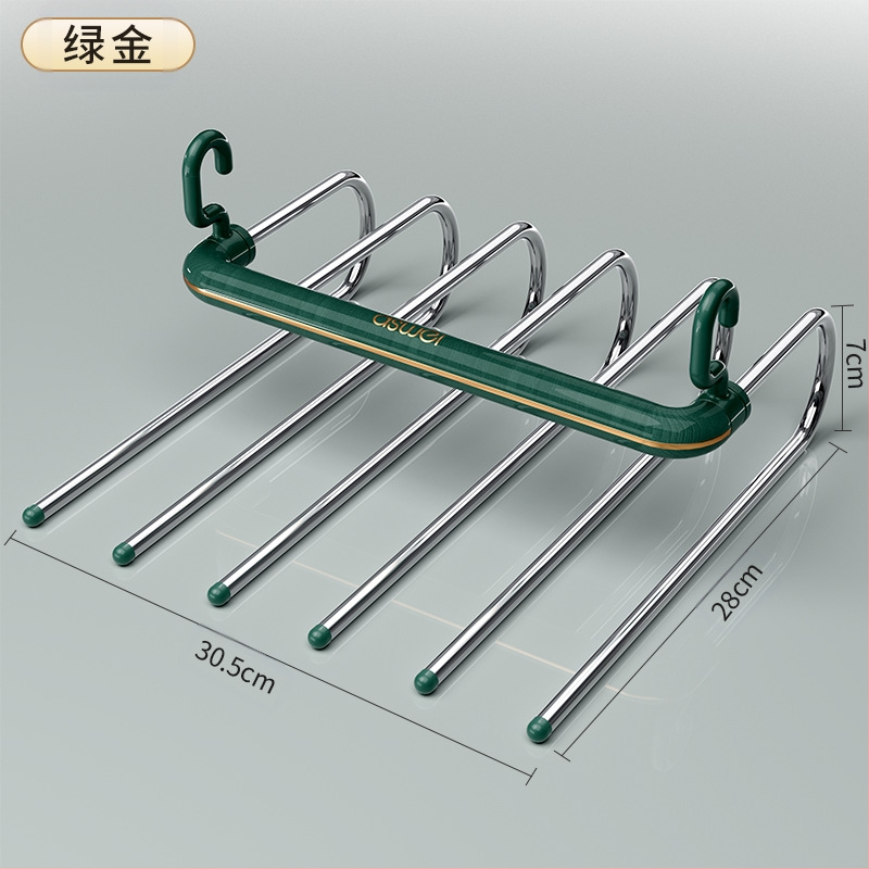 Sulankstomos kelnių lentynos daugiafunkcinė kelnių pakaba daugiasluoksnė besiūlė buitinė magiška kelnių segtukas drabužių spintos laikymo artefaktų kelnių pakaba