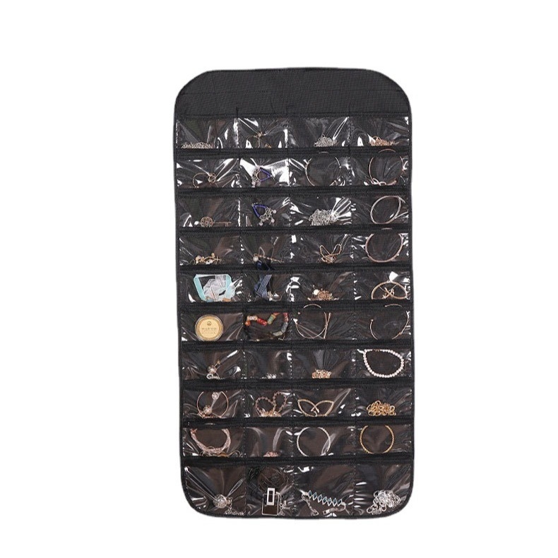 Laikymo krepšys, skirtas papuošalams, pakabinamas tinklelis, 80 dalių dvipusis papuošalų laikymas, maži auskarai, pakabinamas krepšys objektams, krepšys