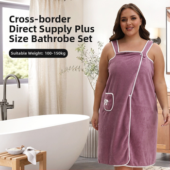 Didelio dydžio koralinio aksomo vonios sijonas, minkštas, sustorintas ir sugeriantis drėgmę, mielos kaspino kišenės, nešiojamas vonios rankšluosčio sijonas su petnešomis