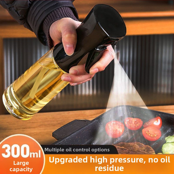 Oro keptuvės aliejaus purkštuvas Buitinis kepimo aliejaus purškimo butelis Virtuvės aliejaus kontrolės rūko purškimo butelis Aukšto slėgio nuolatinio purškimo butelis