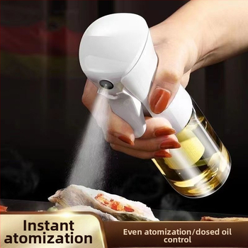 Oro keptuvės aliejaus purkštuvas Buitinis kepimo aliejaus purškimo butelis Virtuvės aliejaus kontrolės rūko purškimo butelis Aukšto slėgio nuolatinio purškimo butelis