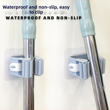 Naujas tvirtas, vientisas, neperforuotas, praktiškas šluosčių stovas namams, virtuvės ir vonios kambario kabliukas, nepakenks sieninių šluosčių spaustukų gamintojams