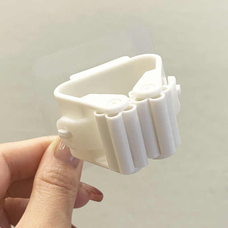 Naujas tvirtas, vientisas, neperforuotas, praktiškas šluosčių stovas namams, virtuvės ir vonios kambario kabliukas, nepakenks sieninių šluosčių spaustukų gamintojams