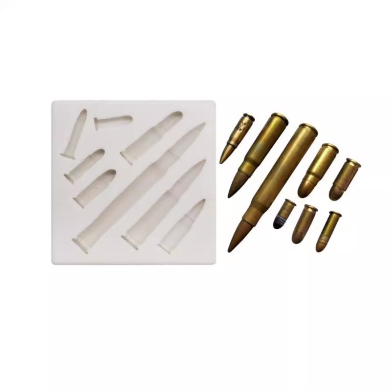 Novi silikonski kalup za metke CF Game Eat Chicken Boys Girls Cake Decorating Coke Coke Clay Cause