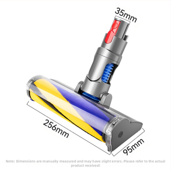 Nová elektrická kefka vhodná pre vysávač Dyson s mäkkou zamatovou valcovou kefou, vhodná pre podlahovú kefu v7v8v10v11v15 a príslušenstvom pre saciu hlavicu.