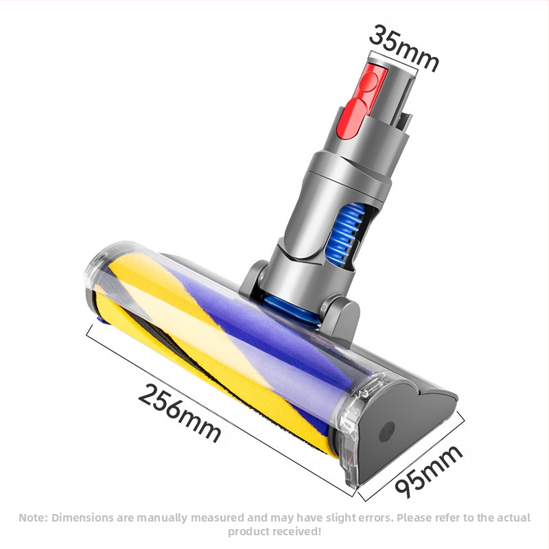 Nová elektrická kefka vhodná pre vysávač Dyson s mäkkou zamatovou valcovou kefou, vhodná pre podlahovú kefu v7v8v10v11v15 a príslušenstvom pre saciu hlavicu.