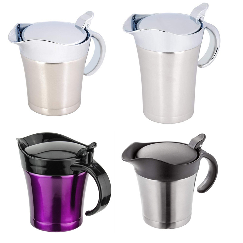 Nerūdijančio plieno uogienės puodas 304 dvisluoksnis padažo puodas izoliuotas kepsnio padažo puodelis uogienės puodas padažo puodas prieskonių puodas