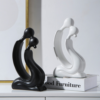 Põhjamaade abstraktsed figuurikaunistused loominguline kunstiline skulptuur moodne lihtne elutoa sissepääsu veinikapp kodukaunistused