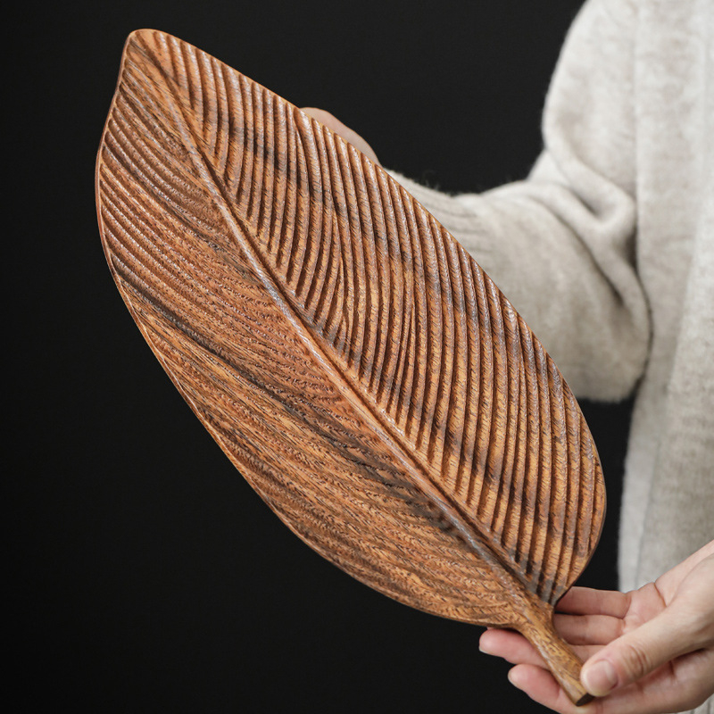 Pietų Amerikos riešutmedžio riešuto sausas burbulinis padėklas, naujas kiniško stiliaus venų arbatos padėklas, medinis padėklas su sausu burbuliniu stalu, tvirta mediena