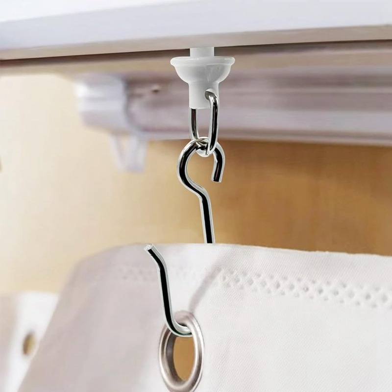 I formos skriemulys, 60 kabliukų, 60 kostiumo užuolaidų aksesuarų