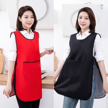 Trąšų liemenės prijuostė, atspari vandeniui ir aliejui, moteriški, trumpi, lengvi darbo drabužiai virtuvei, atsparūs purvui