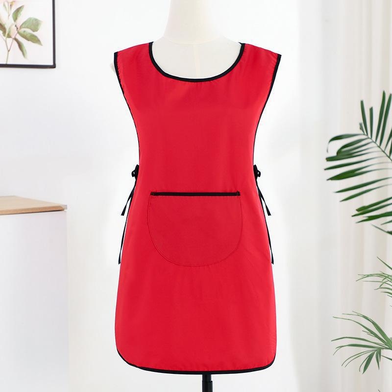 Trąšų liemenės prijuostė, atspari vandeniui ir aliejui, moteriški, trumpi, lengvi darbo drabužiai virtuvei, atsparūs purvui