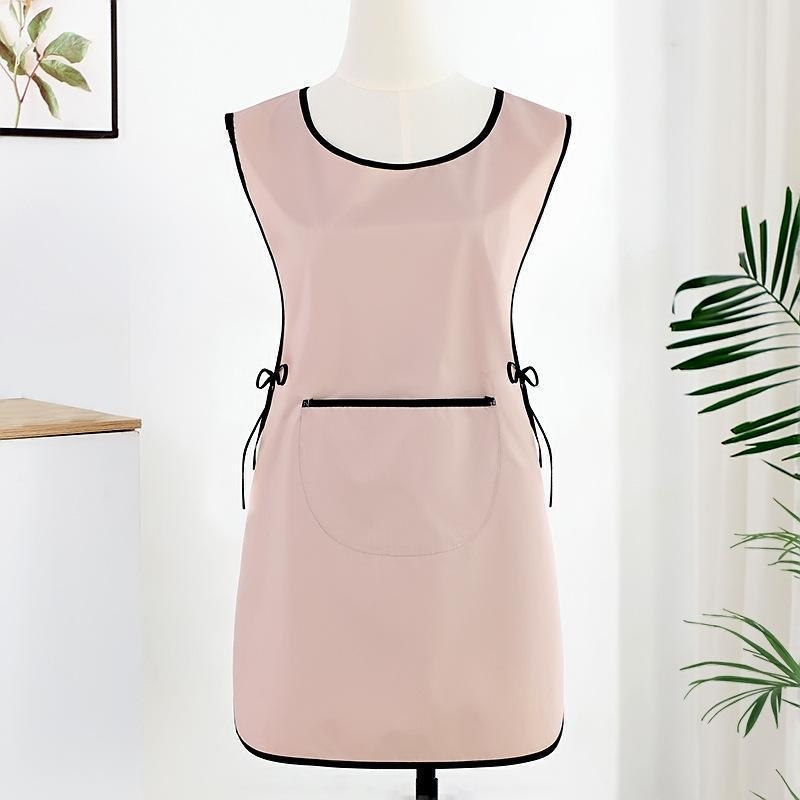 Trąšų liemenės prijuostė, atspari vandeniui ir aliejui, moteriški, trumpi, lengvi darbo drabužiai virtuvei, atsparūs purvui