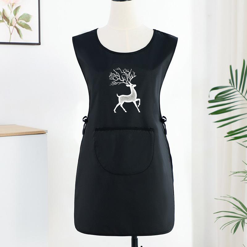 Trąšų liemenės prijuostė, atspari vandeniui ir aliejui, moteriški, trumpi, lengvi darbo drabužiai virtuvei, atsparūs purvui