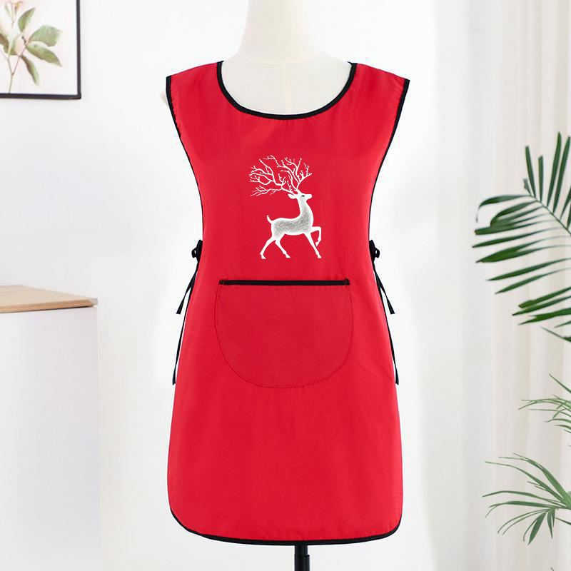 Trąšų liemenės prijuostė, atspari vandeniui ir aliejui, moteriški, trumpi, lengvi darbo drabužiai virtuvei, atsparūs purvui