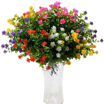 Väliskaubandus Amazoni simuleeritud kameelia kunstlill õues võltslill kodukaunistamine UV-vastane plastist roheline põõsas