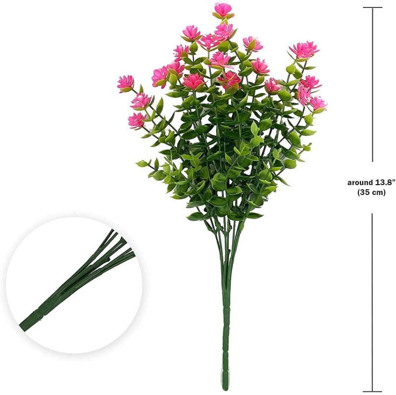 Väliskaubandus Amazoni simuleeritud kameelia kunstlill õues võltslill kodukaunistamine UV-vastane plastist roheline põõsas