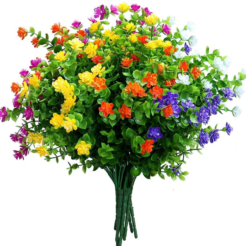 Väliskaubandus Amazoni simuleeritud kameelia kunstlill õues võltslill kodukaunistamine UV-vastane plastist roheline põõsas