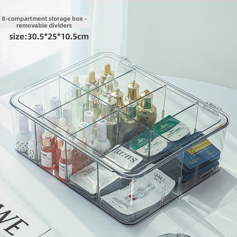 Vienkartinių esencijos laikymo dėžutė kosmetikos pavyzdžių laikymo lentynėlė, skirta odos priežiūros produktams, lūpų dažams, akrilo apdailos dėžutė, skaidri