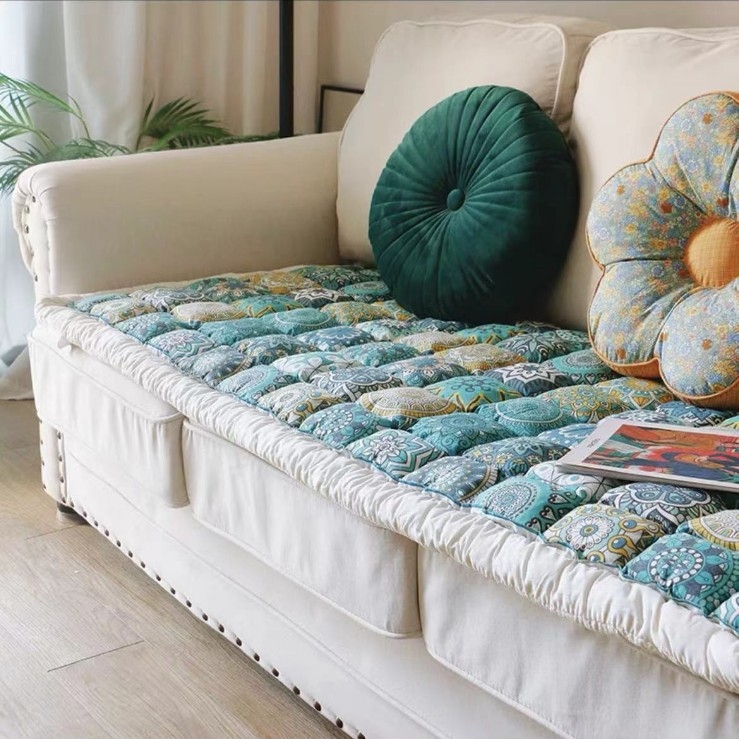 Възглавница за диван в бохемски стил с външна търговия, висококачествен чист памук, удебелен, неплъзгащ се, универсална възглавница за хляб на пара, тип „четири сезона“