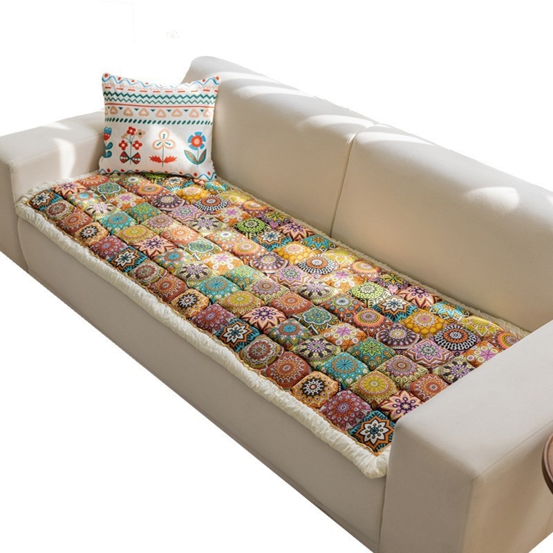 Възглавница за диван в бохемски стил с външна търговия, висококачествен чист памук, удебелен, неплъзгащ се, универсална възглавница за хляб на пара, тип „четири сезона“