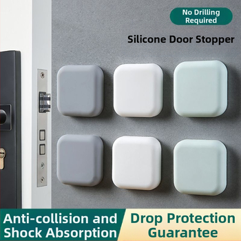 Ukselingi paksendatud kokkupõrkevastane padi silikoonist kaitsepadi külmkapi koputusvastane ukse kaitseraua löögipuhvri seinakleebis väliskaubanduse hulgimüük