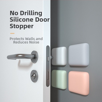 Ukselingi paksendatud kokkupõrkevastane padi silikoonist kaitsepadi külmkapi koputusvastane ukse kaitseraua löögipuhvri seinakleebis väliskaubanduse hulgimüük