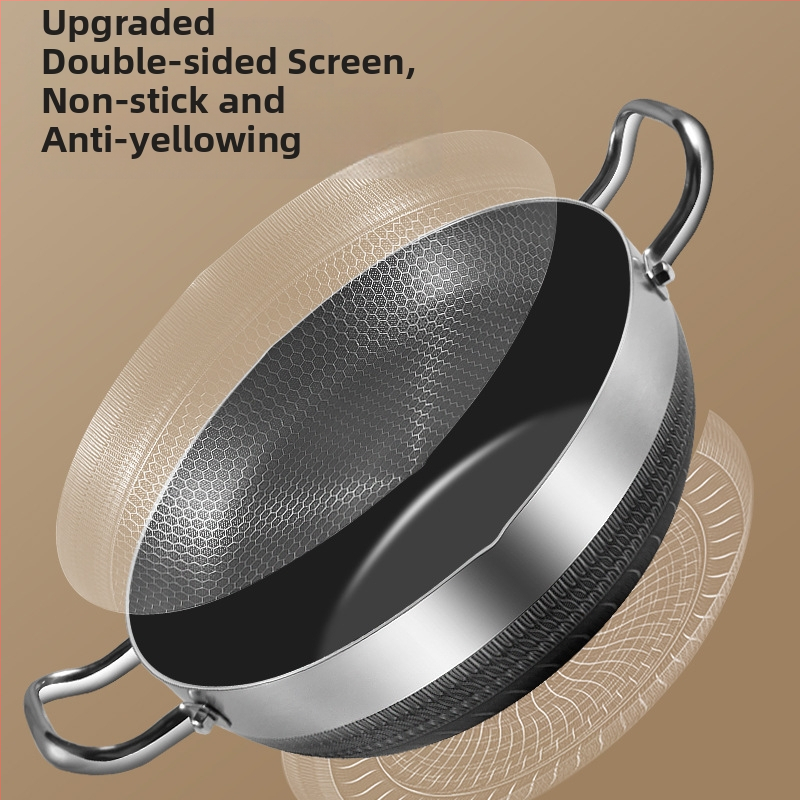 316 Трислойна стомана Неръждаема стомана Тенджера за супа Гореща тенджера за готвене Тенджера с двойно предназначение Кухненска тенджера Незалепваща тенджера за готвене на пара Тенджера за супа