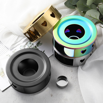 Nerūdijančio plieno arbatos šildytuvas „pasidaryk pats“ apvali žvakė, šildymo pagrindas, arbatos šildytuvas, patogus lauko šildytuvas, didmeninė prekyba