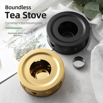 Nerūdijančio plieno arbatos šildytuvas „pasidaryk pats“ apvali žvakė, šildymo pagrindas, arbatos šildytuvas, patogus lauko šildytuvas, didmeninė prekyba