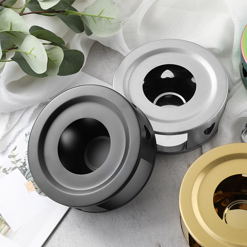 Nerūdijančio plieno arbatos šildytuvas „pasidaryk pats“ apvali žvakė, šildymo pagrindas, arbatos šildytuvas, patogus lauko šildytuvas, didmeninė prekyba