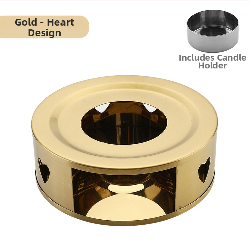 Nerūdijančio plieno arbatos šildytuvas „pasidaryk pats“ apvali žvakė, šildymo pagrindas, arbatos šildytuvas, patogus lauko šildytuvas, didmeninė prekyba