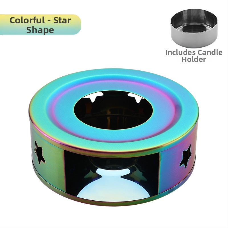 Nerūdijančio plieno arbatos šildytuvas „pasidaryk pats“ apvali žvakė, šildymo pagrindas, arbatos šildytuvas, patogus lauko šildytuvas, didmeninė prekyba