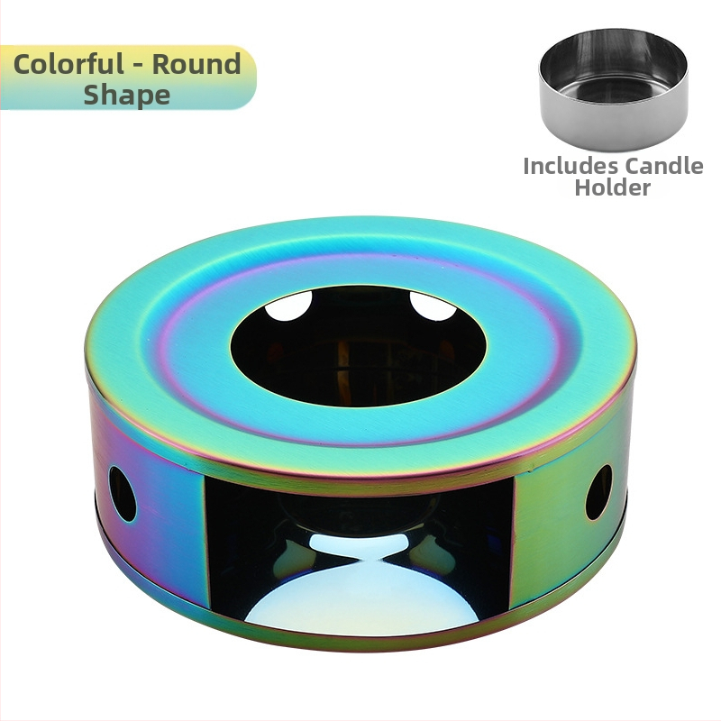 Nerūdijančio plieno arbatos šildytuvas „pasidaryk pats“ apvali žvakė, šildymo pagrindas, arbatos šildytuvas, patogus lauko šildytuvas, didmeninė prekyba