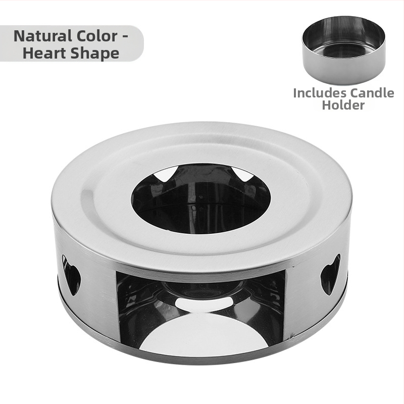 Nerūdijančio plieno arbatos šildytuvas „pasidaryk pats“ apvali žvakė, šildymo pagrindas, arbatos šildytuvas, patogus lauko šildytuvas, didmeninė prekyba