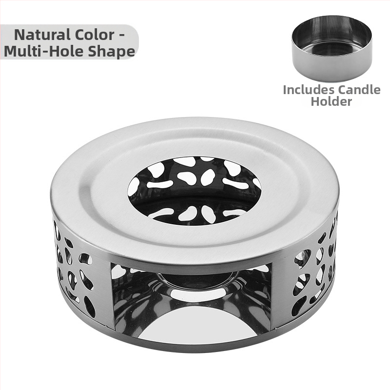 Nerūdijančio plieno arbatos šildytuvas „pasidaryk pats“ apvali žvakė, šildymo pagrindas, arbatos šildytuvas, patogus lauko šildytuvas, didmeninė prekyba