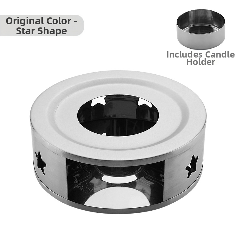 Nerūdijančio plieno arbatos šildytuvas „pasidaryk pats“ apvali žvakė, šildymo pagrindas, arbatos šildytuvas, patogus lauko šildytuvas, didmeninė prekyba