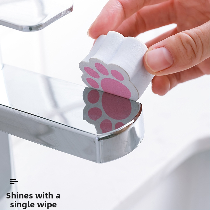 Нова гъба за почистване с котешки нокът, дезинфекцираща, магическа кърпа, кухненски кран, вана, дезинфекцираща кърпа за почистване на огледална повърхност