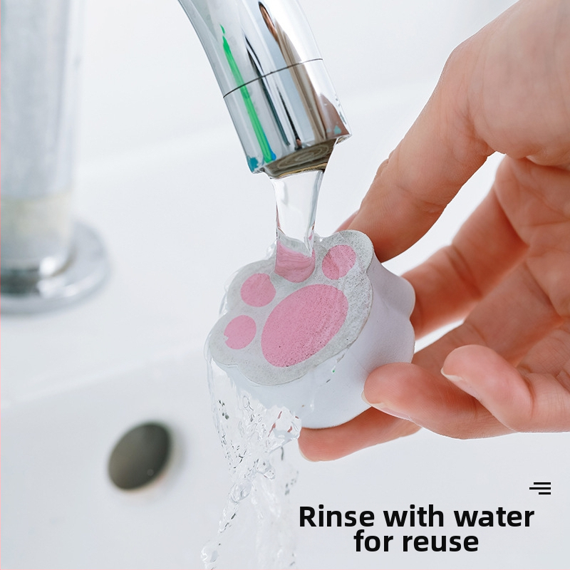 Нова гъба за почистване с котешки нокът, дезинфекцираща, магическа кърпа, кухненски кран, вана, дезинфекцираща кърпа за почистване на огледална повърхност