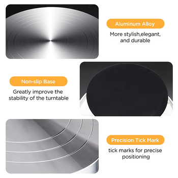 Didmeninė prekyba tarpvalstybiniu tiekimu, gimtadienio torto kremo patefonas, aliuminio lydinio keturių dalių torto formos torto dekoravimo patefonas