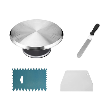 Didmeninė prekyba tarpvalstybiniu tiekimu, gimtadienio torto kremo patefonas, aliuminio lydinio keturių dalių torto formos torto dekoravimo patefonas