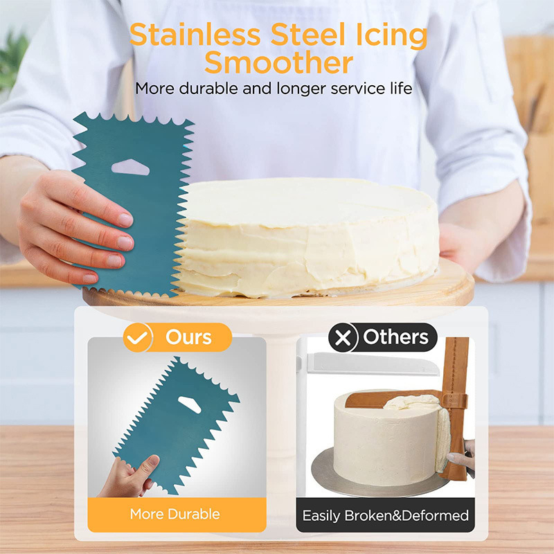 Didmeninė prekyba tarpvalstybiniu tiekimu, gimtadienio torto kremo patefonas, aliuminio lydinio keturių dalių torto formos torto dekoravimo patefonas