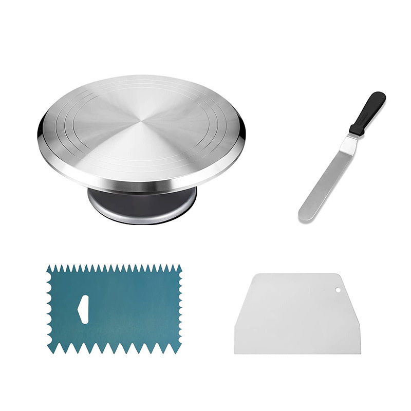 Didmeninė prekyba tarpvalstybiniu tiekimu, gimtadienio torto kremo patefonas, aliuminio lydinio keturių dalių torto formos torto dekoravimo patefonas